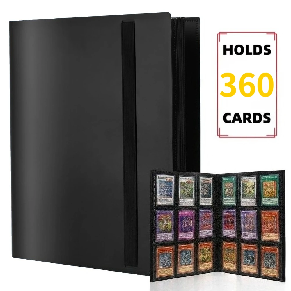 Card Binder 9 Pocket 360 Pockets Trading Card Album for Standard Cards Side Loading Card Collection Folder for PTCG Game Cards