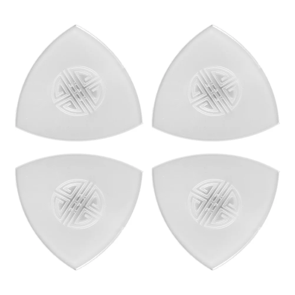 

4 Pcs Ruan Pick Bulk Guitar Picks for Stringed Musical Instrument Ukulele Plectrum Nylon