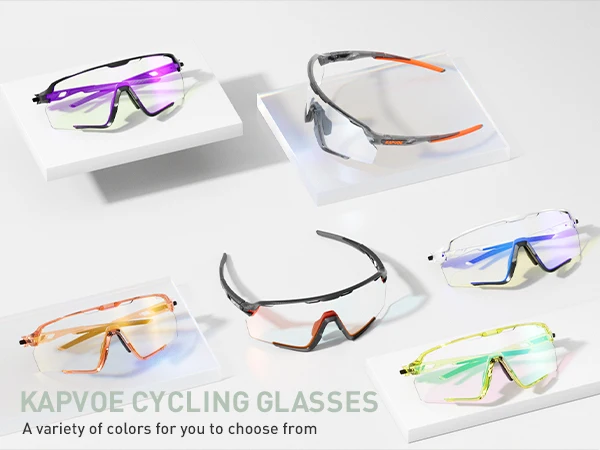 KAPOVE Neue Photochrome Outdoor Road Fahrrad Sport MTB Radfahren Sonnenbrille UV400 Radfahren Brillen Männer Frauen Reiten HiKing Gläser – Detail 1