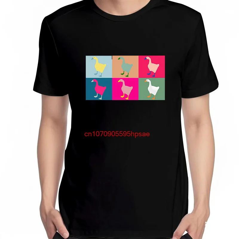 Untitled Goose Games Funny Graphic T Shirts Summer New Shirts And T-Shirts Unisex Cotton Short Sleeve T-Shirts Print T Shirt