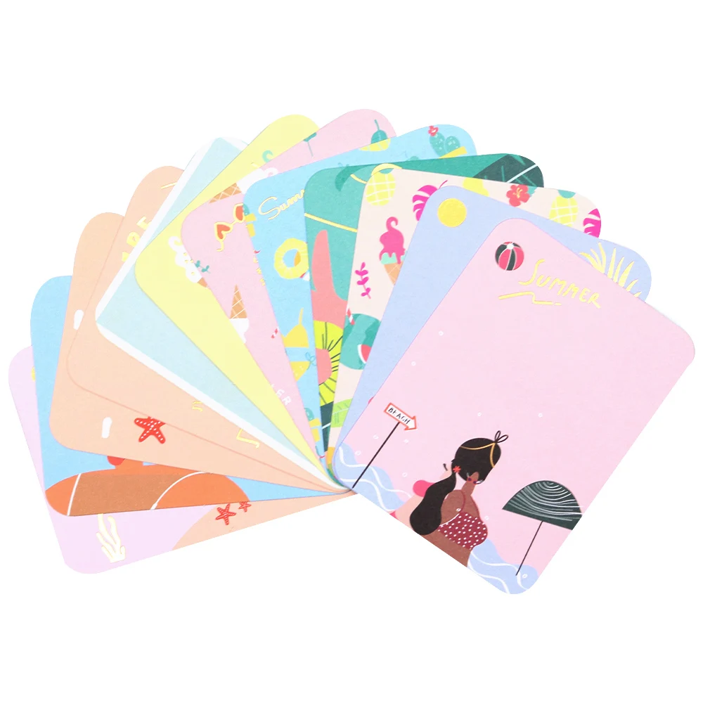 Creative Path 24pcs Aloha Summer Journaling Scrapbooking Cards Vintage Thick Pattern Cardboard Journal Cards For DIY Crafting