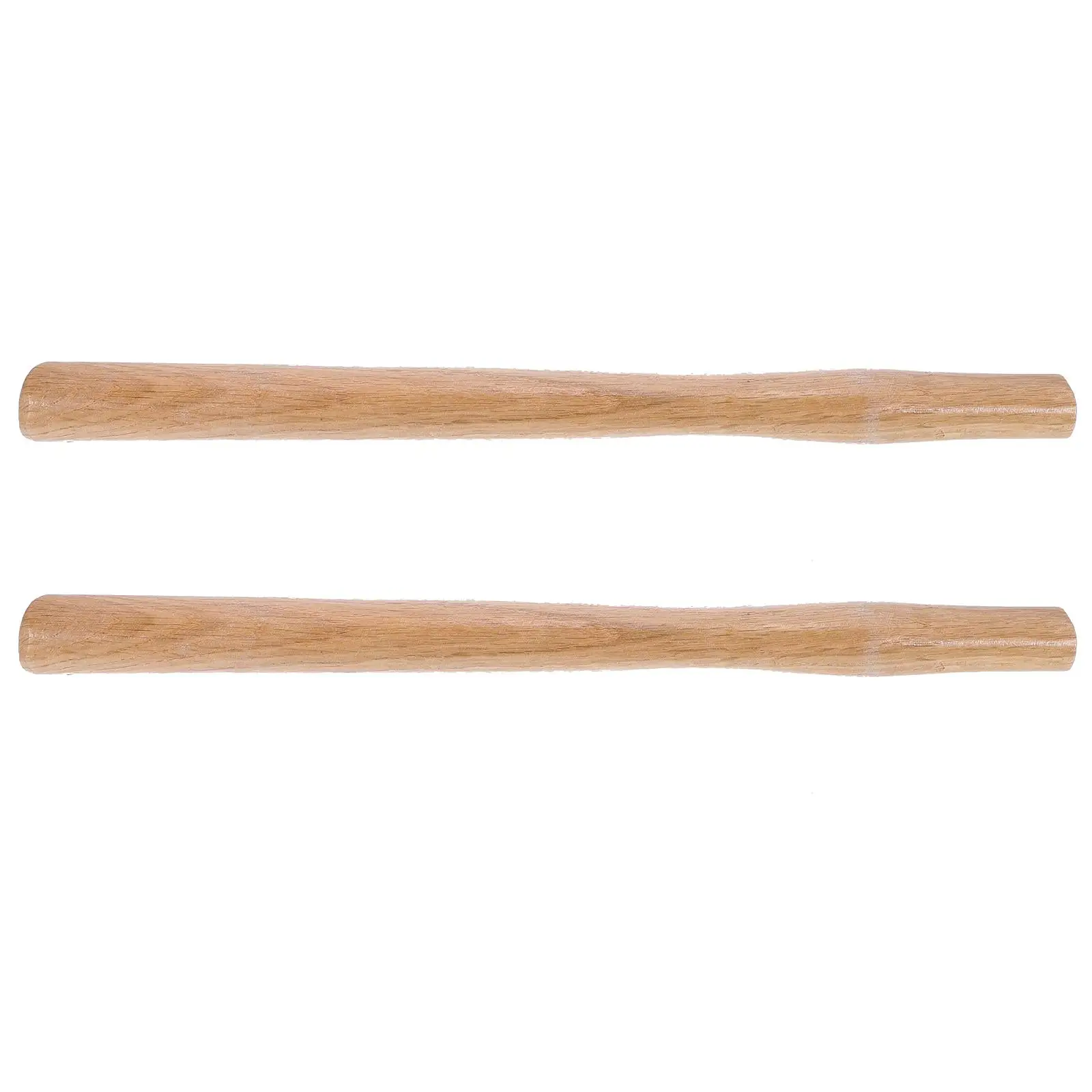 

2 Pcs Hammer Handle Replacement 37cm Natural Wood Wooden Replacement Hammer Handle Grain Anti-Slip Durable Garden Axe Tool