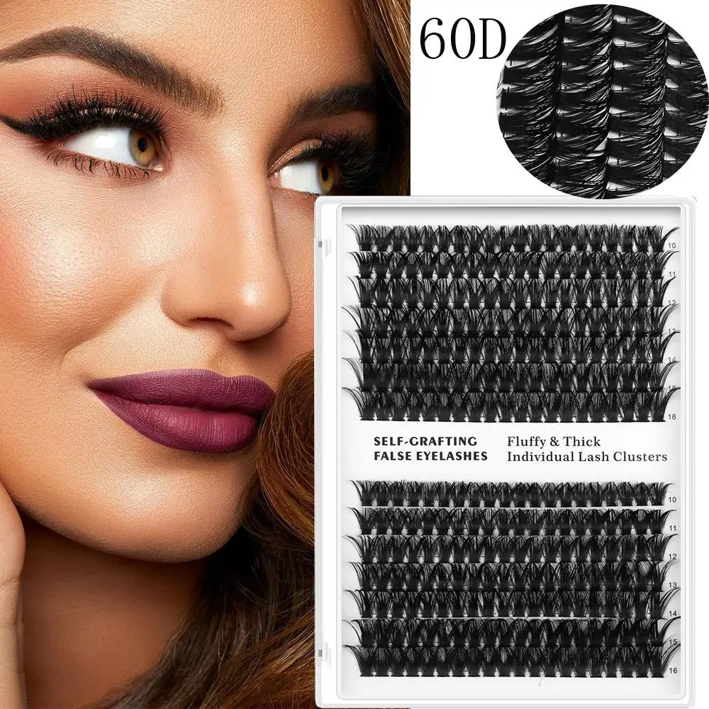 280Pcs 10-16mm Individual Lashes 60D Natural Look Cluster Lashes Makeup Tools & Accessories