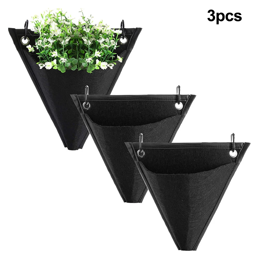 Grow Bags Planting Bag Yard Balcony Supplies Triangle Vegetable Flower Gardening Herbs Outdoor Plants Space-Saving