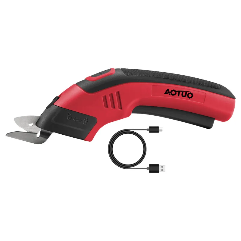 新型リチウム電池式布切りハサミ　携帯用裁断はさみ　小型裁断工具