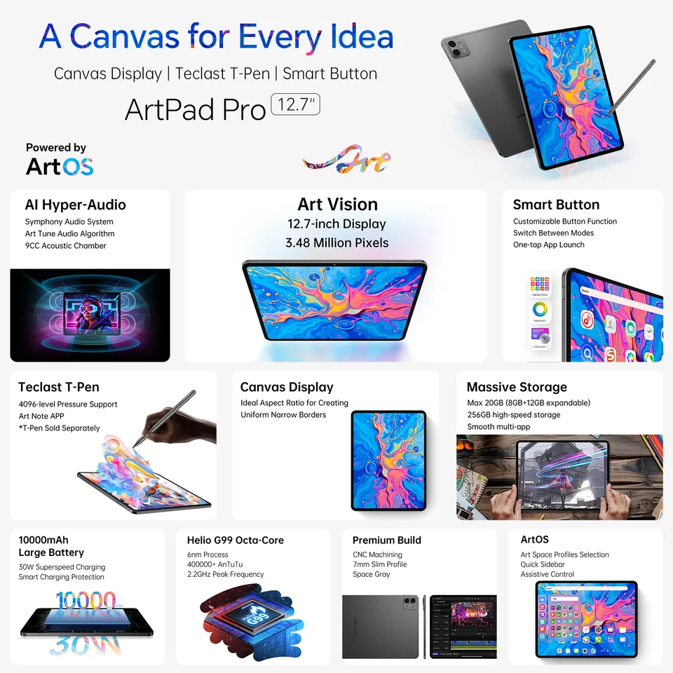 12.7インチ TECLAST ArtPad Pro　 T-Pen付属 Amazon.co.jp: TECLAST ArtPad Air/ArtPad Pro スタイラス T-Pen 付属
