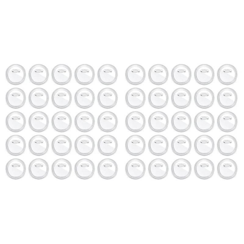 

AD30-3-дюймовые акриловые булавки для пуговиц, прозрачные пластиковые значки для пуговиц, булавка для рукоделия, пустые булавки, булавка для фотографий, 50 шт. в упаковке