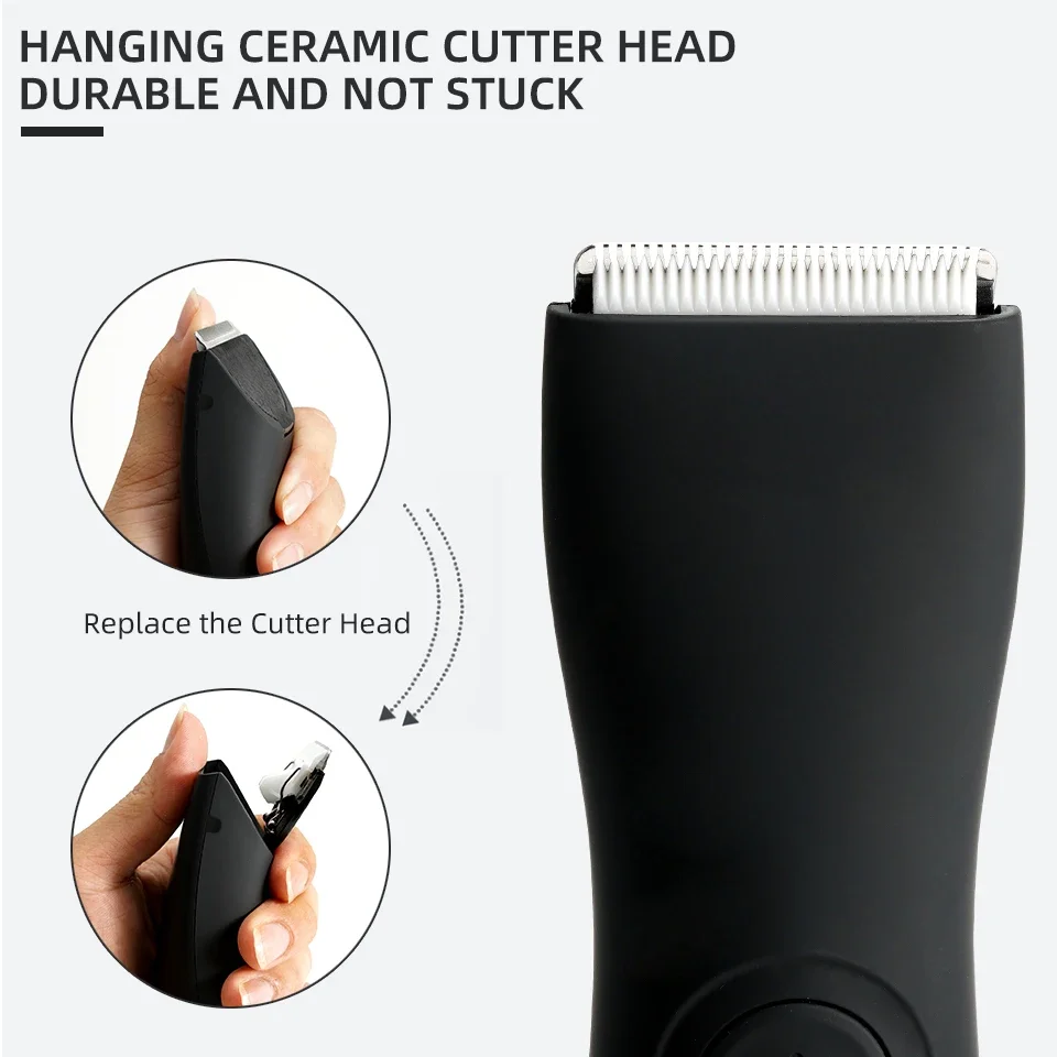 Herren-Körperhaarschneider für Männer, Bälle, Frauen, Damenrasierer, Haarentfernung, Bikini-Trimmer, Leistengegend und Körperrasierer, Groomer, Arm- und Bartrasierer – Detail 3