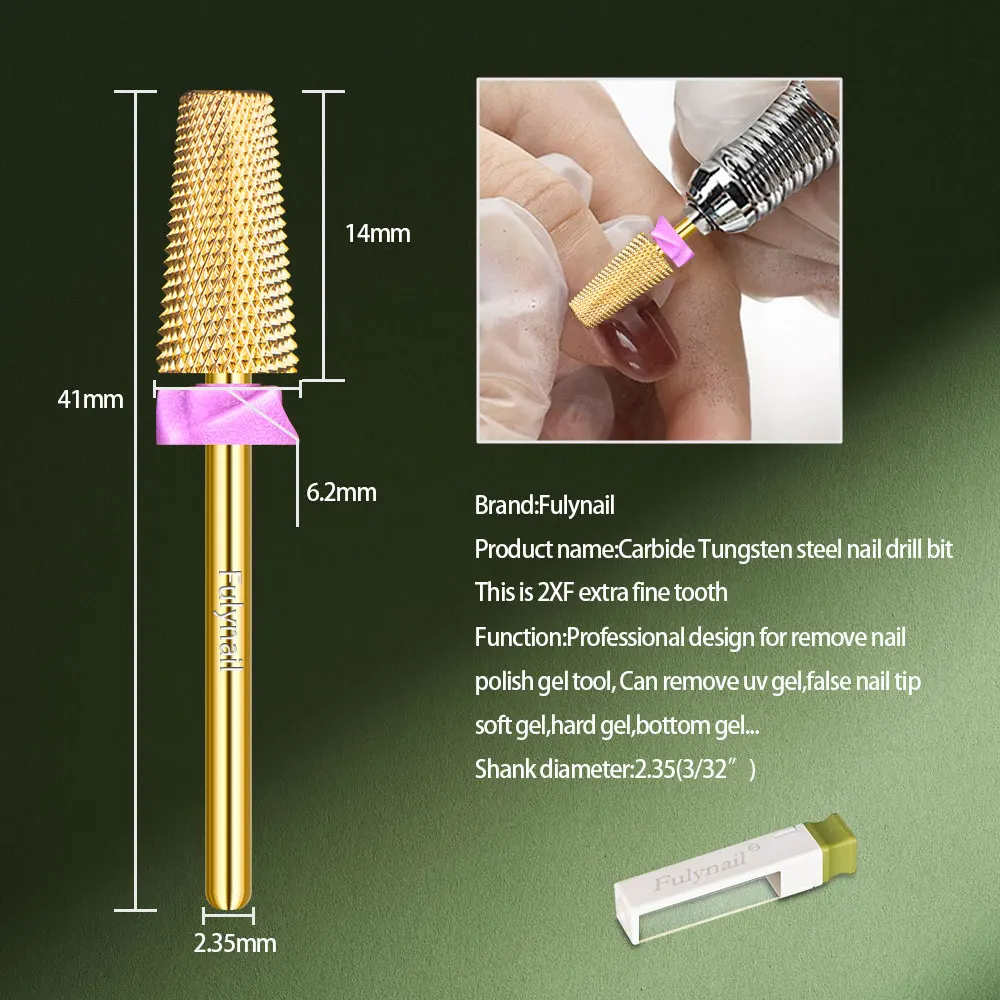 1Pcs 5IN1 Carbide Tungsten Steel Nail Drill Bit For Remove Nail Gel Electric Manicure Machine Drill Bits Accessories Mills Bit