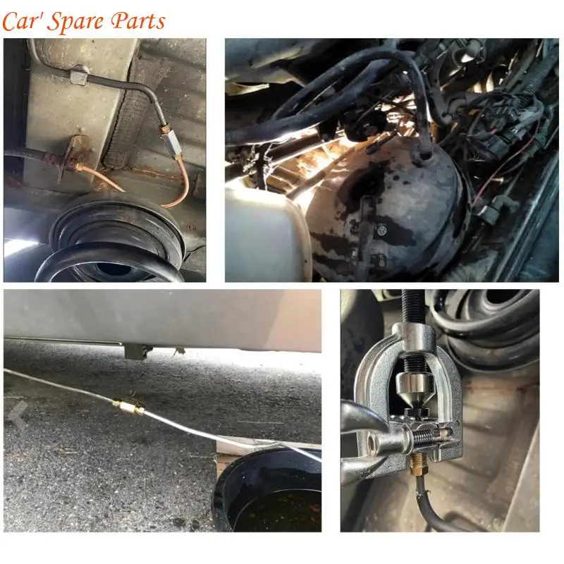 Y4UA Brake Line Fitting Copper Brake Pipe Connectors Auto Part 1 Union 2