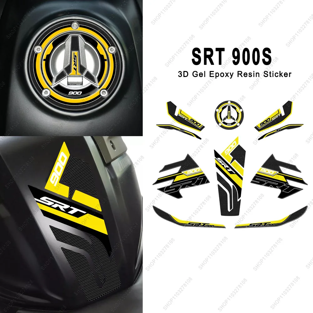 

For QJ Motor SRT 900 S 3D Resin Stickers Motorcycle Fuel tank pad Protectors Sticker Waterproof Scratch-Resistant