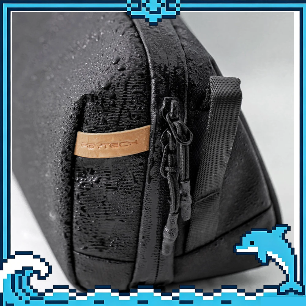 PGYTECH Travel Toiletry Bag Twilight Black P-CB-096 Water-Resistant Wash Pouch Dry Wet Organizer for Gym Camping Trip
