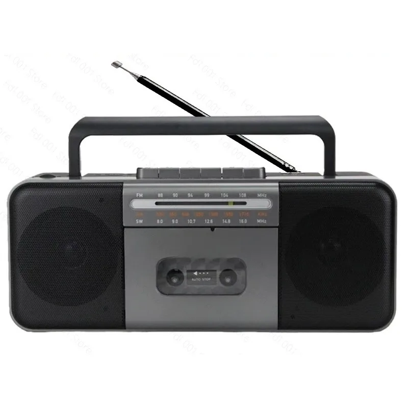 New two-channel stereo tape machine, cassette machine, tape recorder, tape recorder, Bluetooth card, retro and nostalgic.