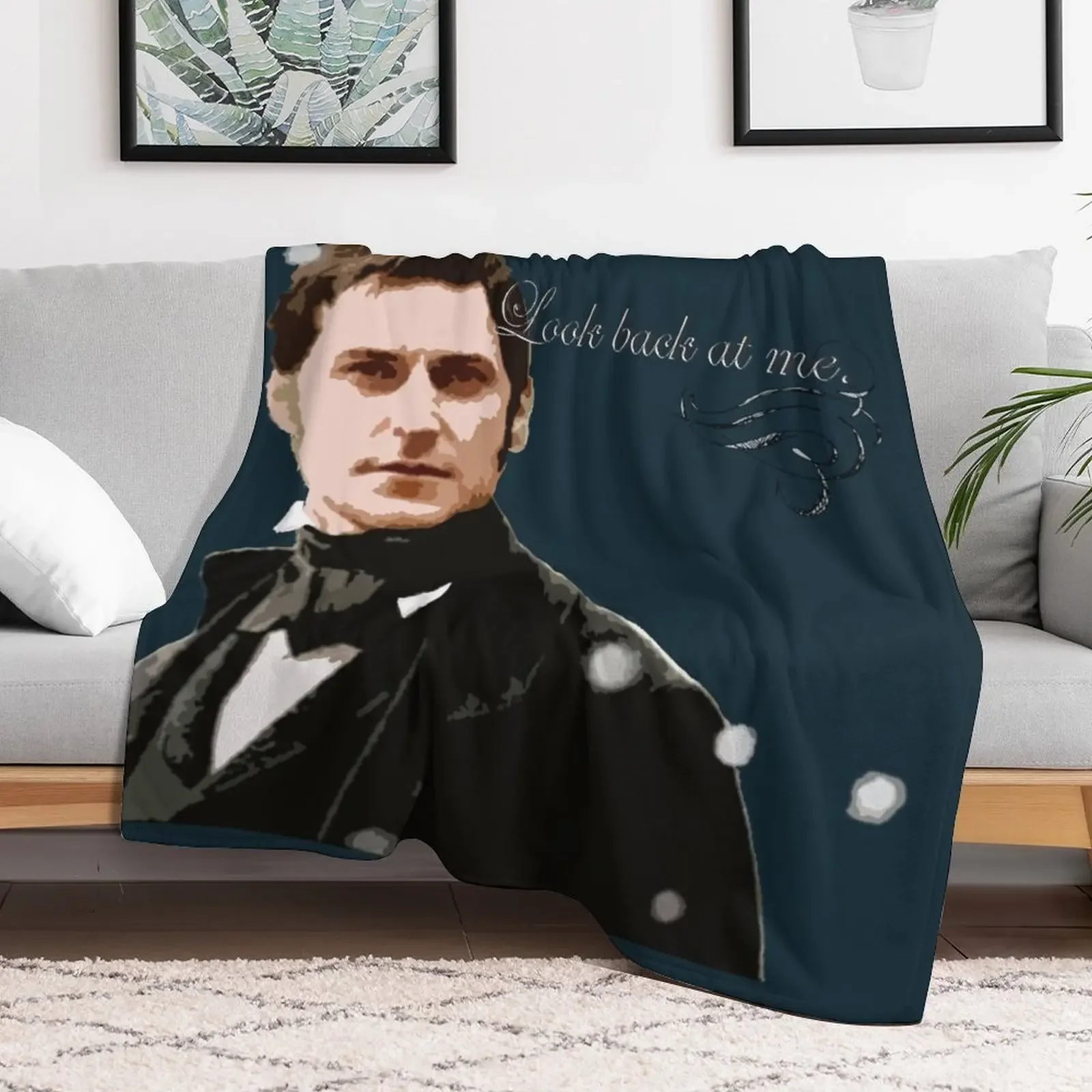 North and South quote_Mr Thornton_ Look Back at me. Throw Blanket Blankets For Baby Tourist Camping Blankets