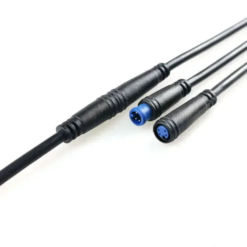 IP65 M6 Male Female Connector 2/3/4/5/6 Pin Sensor Connection Cable for LED Light Electric Bicycle Intelligent Faucet Waterproof