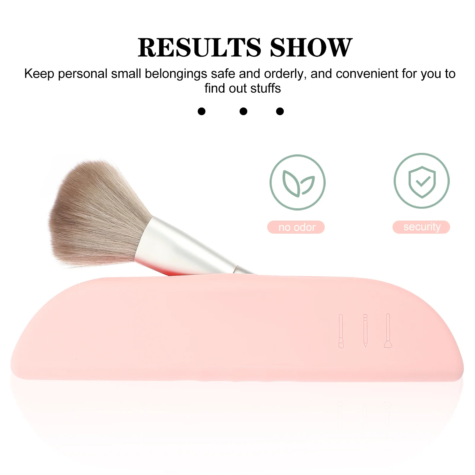 حقيبة فرش مكياج من السيليكون للسفر، حامل فرشاة مدمج قابل لإعادة الاستخدام، منظم أدوات المكياج، منظم التجميل