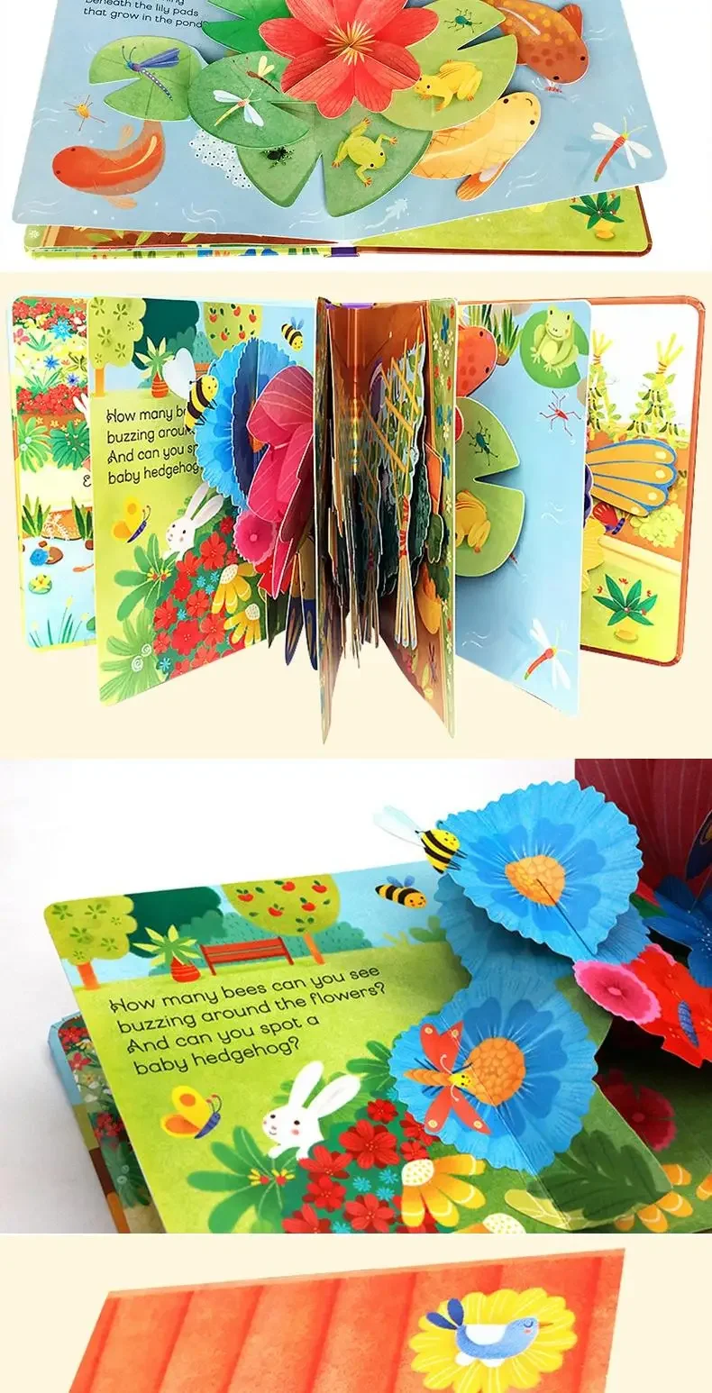 Usborne Pop-Up Garden 3D, Children's books aged 3 4 5 6, English