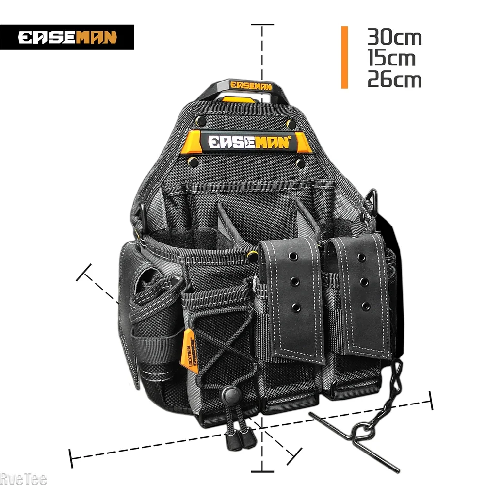 EASEMAN 1800D Heavy Duty Part Tool Bag with Quick Disassembly Function Organizer for Electrician Carpenter Tool Bag