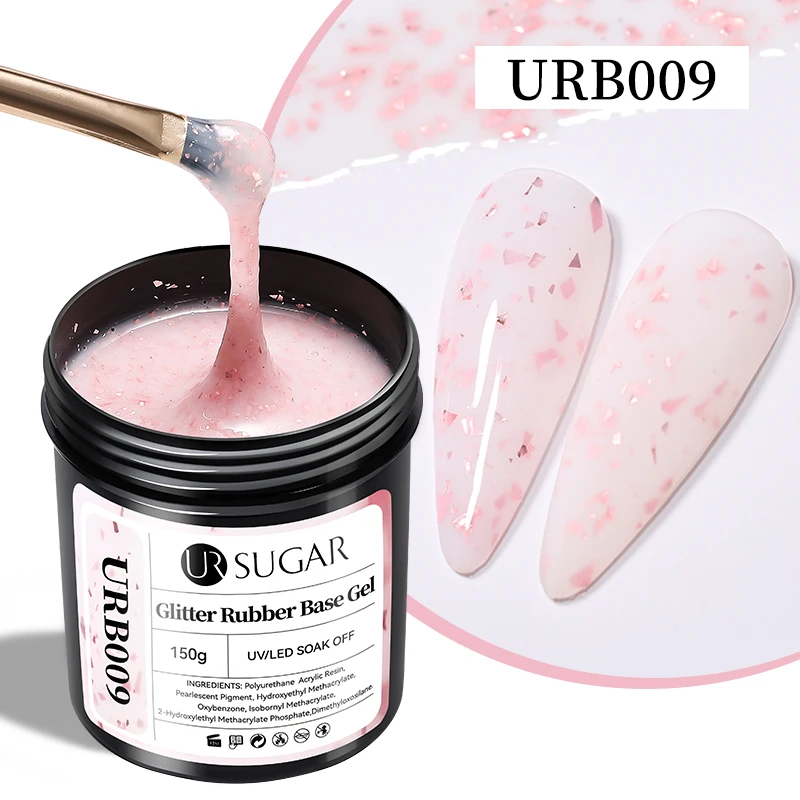 UR SUGAR 150g Gumowy żel bazowy do manicure Suplementy Oferta specjalna Funkcjonalny samopoziomujący lakier do paznokci UV Długotrwały żel do