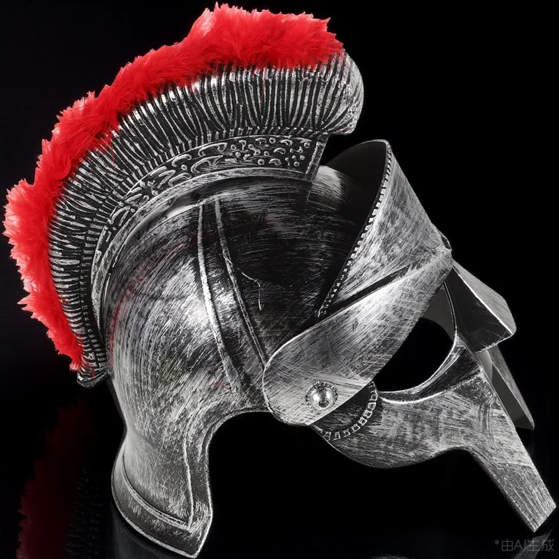 

Soldier Ancient Roman Folding Face Mask Cosplay Halloween Warrior Costume Prop