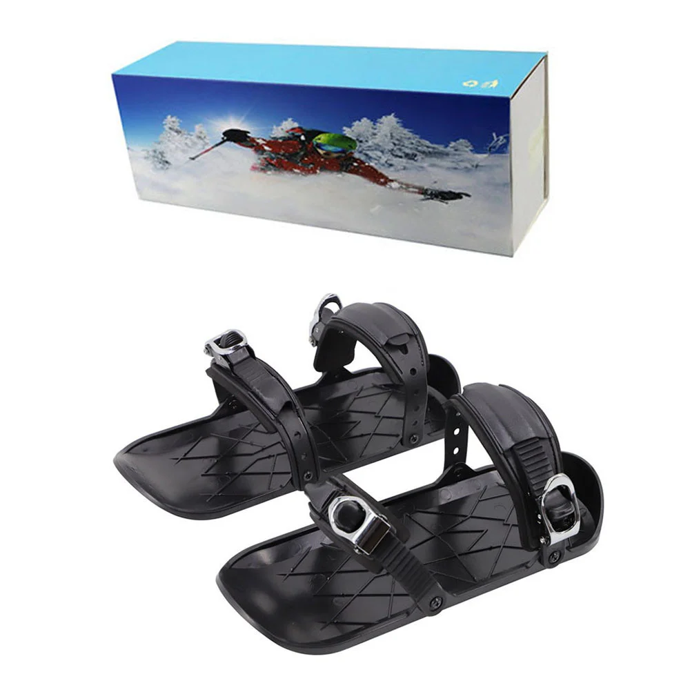 

Outdoor Sports Winter Mini Portable Short Ski Board Adjustable Ski Skates Shoes for Snow