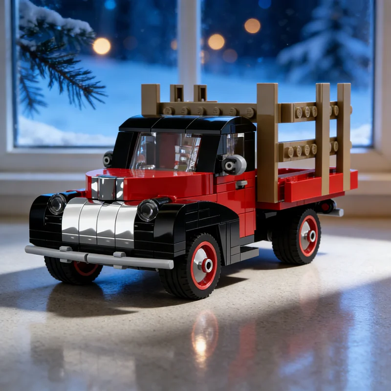 

596pcs MOC Chevroleteed Truck Team Fortress 2 Creator Model Building Blocks Architecture Toys Festival Gift Idea Education
