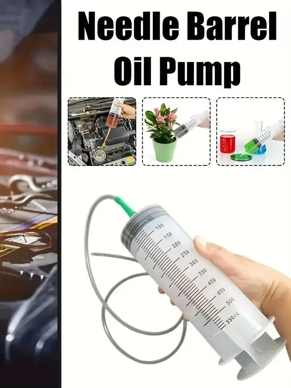 Vielseitige Ölpumpenspritze mit 20ml-1000ml Fassungsvermögen, inklusive Nadelrohr und 1m Weichschlauch – Detail 5
