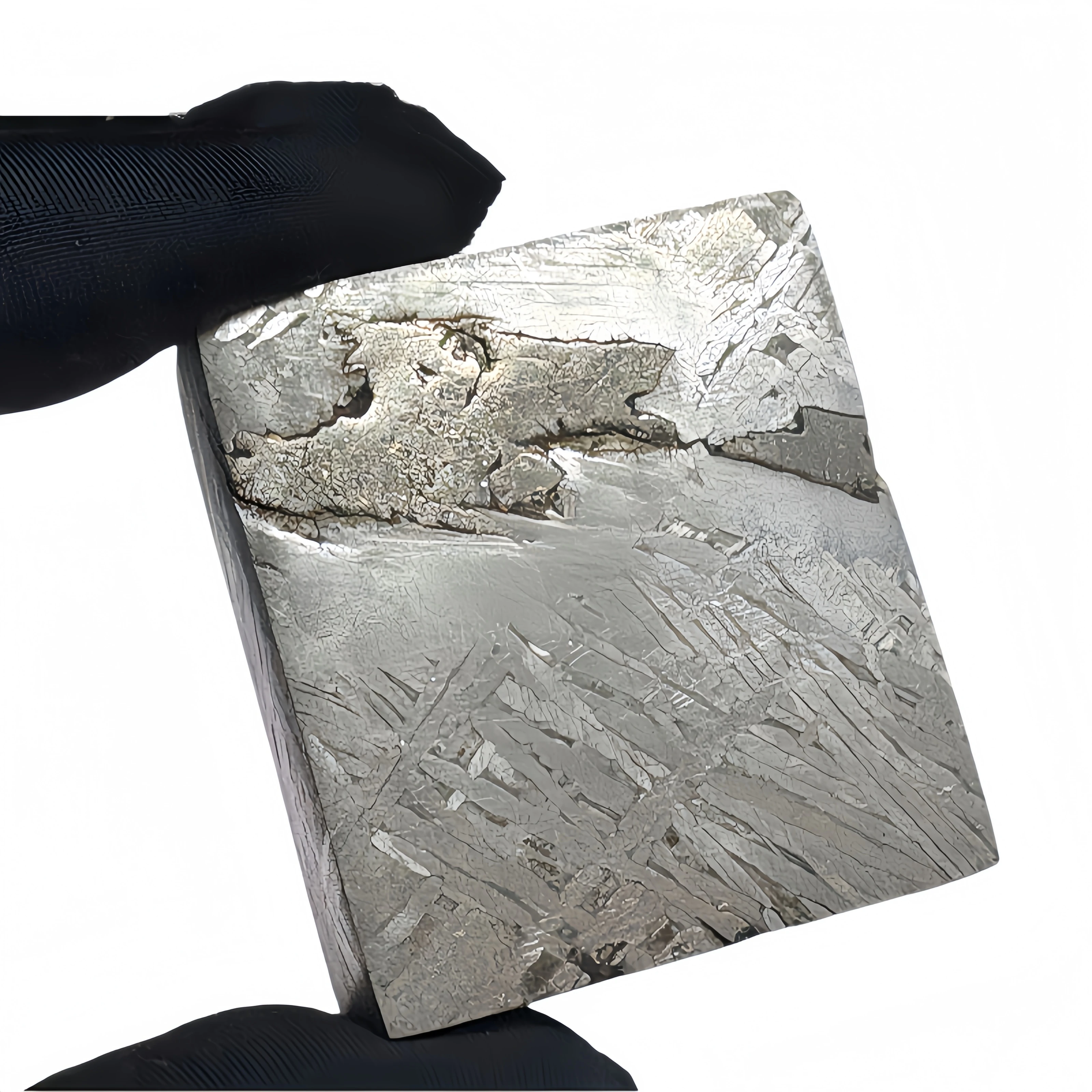 224.7g Muonionalusta meteorite slice Natural iron meteorite material specimen Meteorite slice Collection -TC718