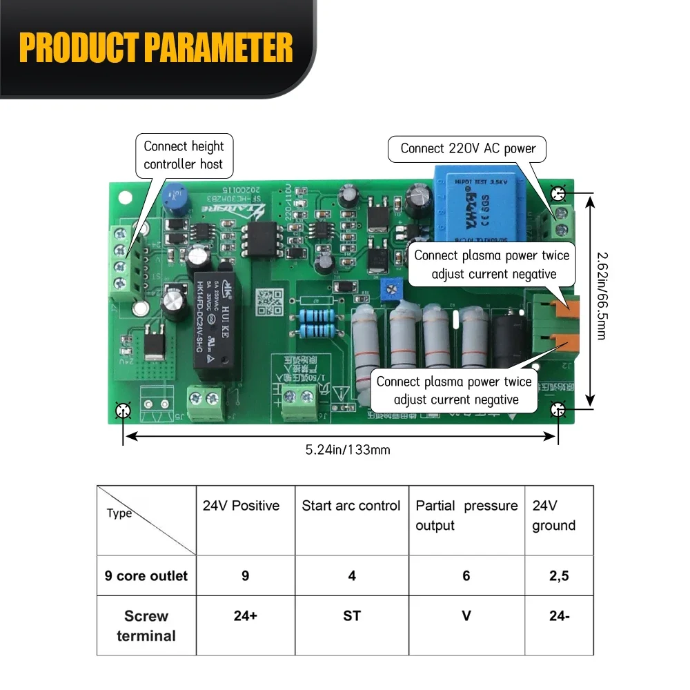 Sales Plasma Cutting Machine Kit THC Lifter JYKB-100 DC24V+Torch Height Controller SF-HC25K For Plasma Z Axis Lifter ﻿CNC Router