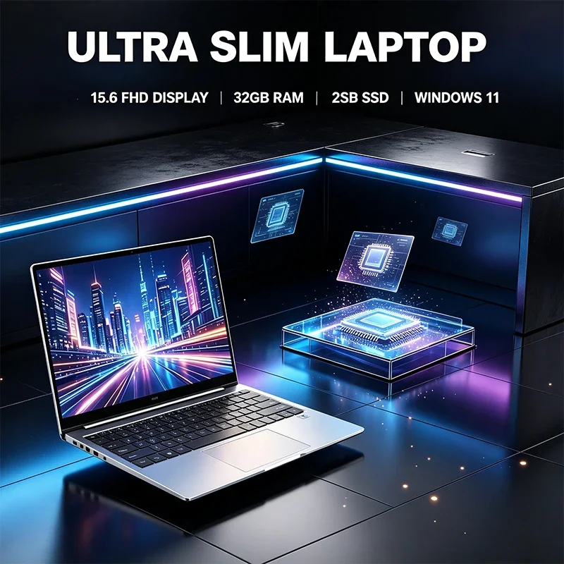 15.6 Inch HD 120Hz IPS Laptop Intel Core I9-10980HK 32GB 2TB Backlit Keyboard Long Battery Life for Gaming And Entertainment
