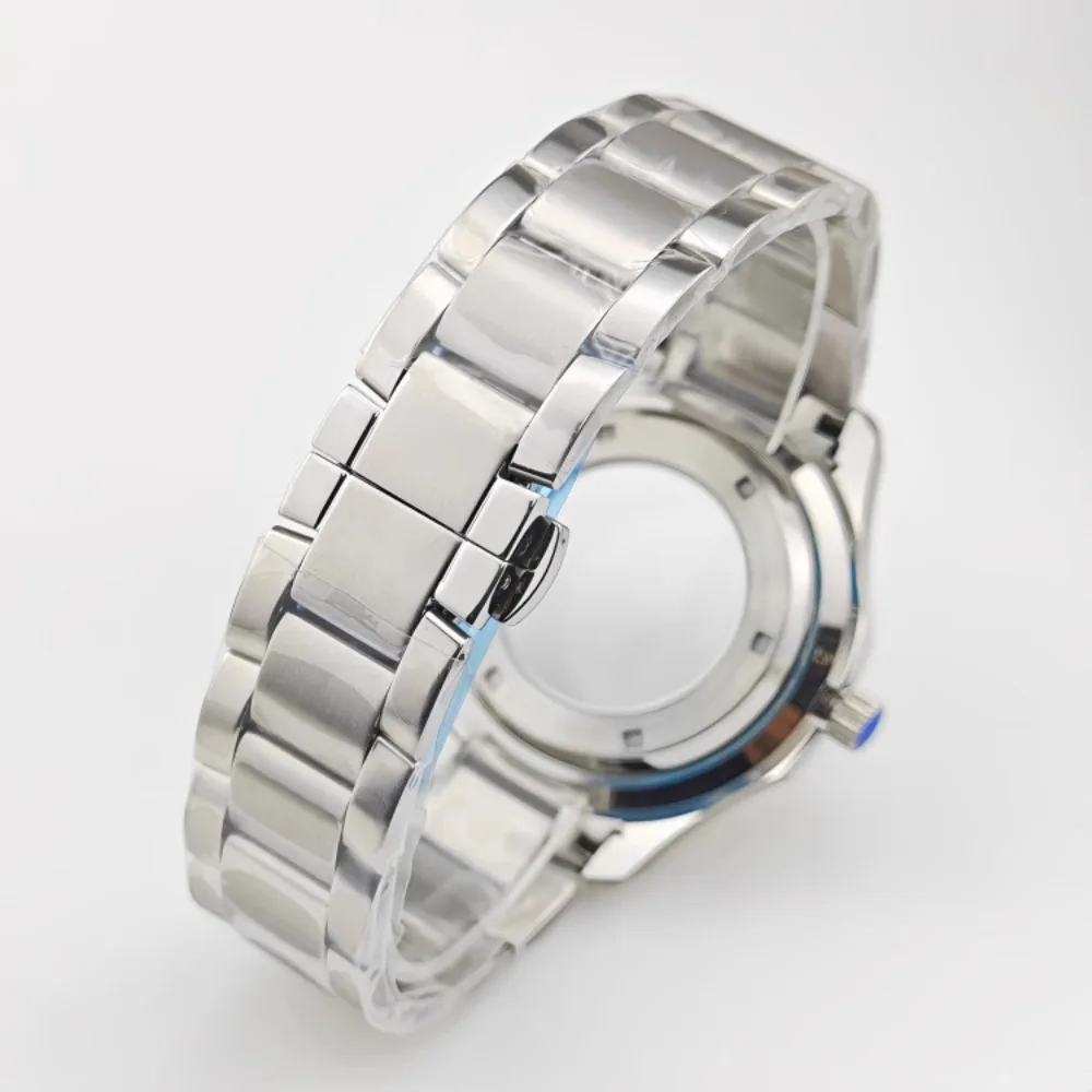 NH35 Custodia in PP 44mm Cassa in oro rosa argento Quadrante da 32 mm Accessori per orologi subacquei in acciaio inossidabile NH35 Quadrante con griglia verde