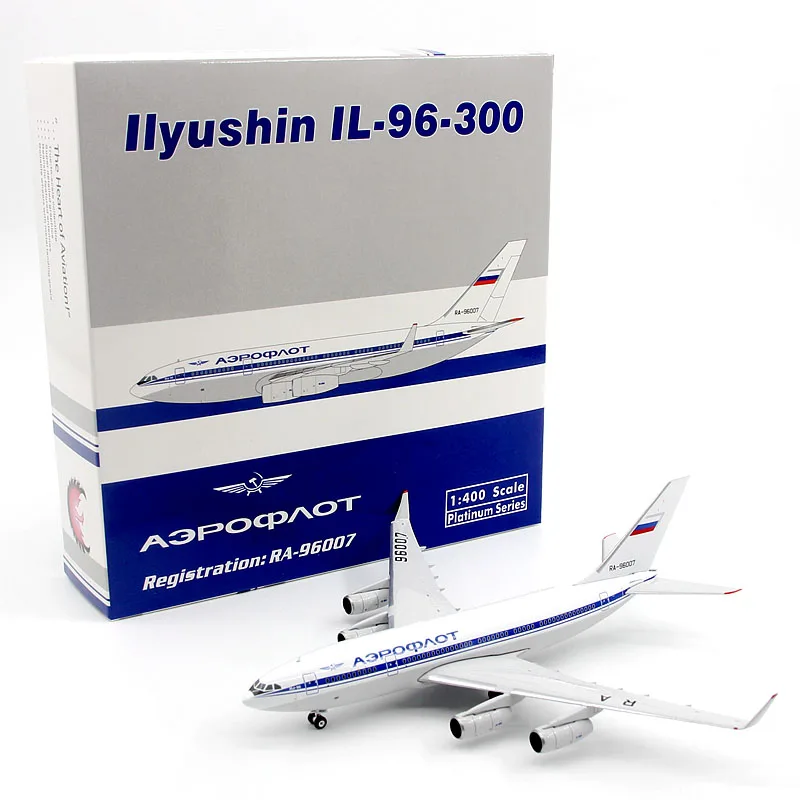 Diecast 1:400 Scale Airplane Model Aeroflot IL-96-300 Original Finished Alloy Model Simulation Static Collectible Toy Gift