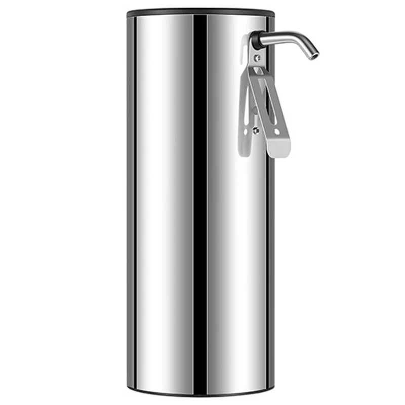 350ML Gel Dispenser, Metal Stainless Steel Electric Soap Dispenser, Shower Gel Detergent, Light-Touch Soap Dispenser