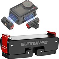 Sunnylife Magnetic Adapter For DJI Osmo Action 5 PRO 4/3/2 Foldable Quick-release Plate for Action 5 4 Camera Expansion Accessor