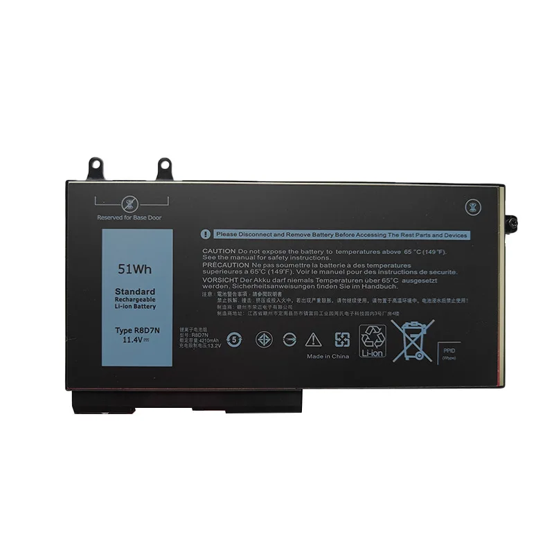 بطارية كمبيوتر محمول جديدة 11.4V 51Wh R8D7N لأجهزة Dell Latitude E5400 5410 E5410 5500 Precision 3540 M3540 3540 1V1XF