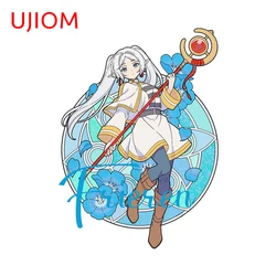 UJIOM 13cm × 9.5cm Frieren Beautiful Wall Sticker Fashionable Cartoon Style Veneer Decals Amusing Kitchen Cupboard Chambre