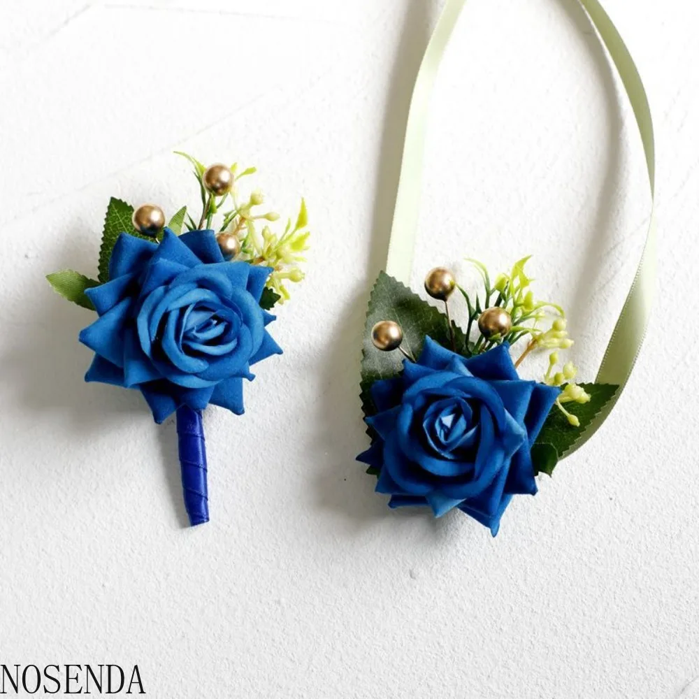 

Boutonniere for Men Wedding Groom Artificial White Rose Flowers for Wedding Groomsman Anniversary Celebration Prom