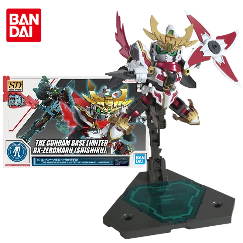 Bandai Genuine Gundam Model Kit Anime Figure SD BD RX-ZEROMARU Shishiku Collection Gunpla Anime Action Figure Toys for Children