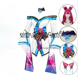 Ahri  Cosplay Costume Wig Ear Spirit Blossom Cosplay Outfits Anime Halloween Party Costumes for Women