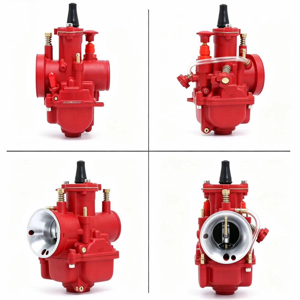 Motorcycle Carburetor PWK21 24 26 28 30 32 34mm Modified Racing Carb 2T 4T For ATV Quad Go Kart Dirt Bike Scooter 50cc-450cc