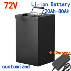 72V 20AH 30AH 50AH 60AH 70AH Lithium -ion battery with BMS for motorcycle electric car pedal energy golf cart