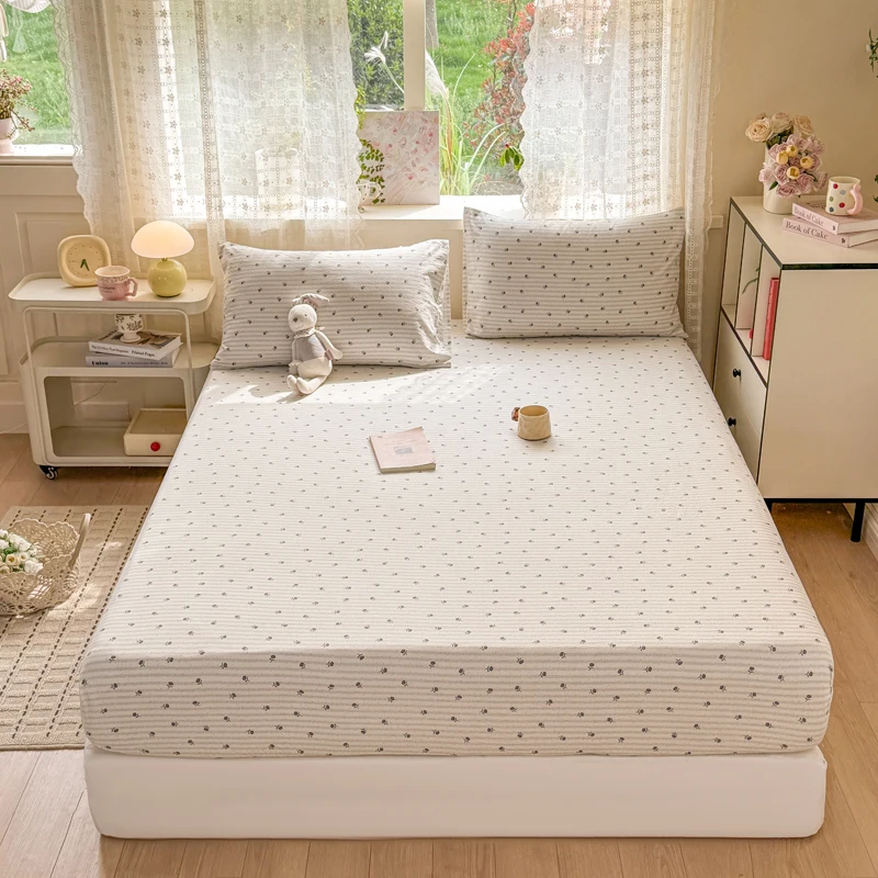 bedsheets with pillowcase full size bed sheet cover double sheet with elastic bed sheets set fitted sheet 180x200 mattress cover