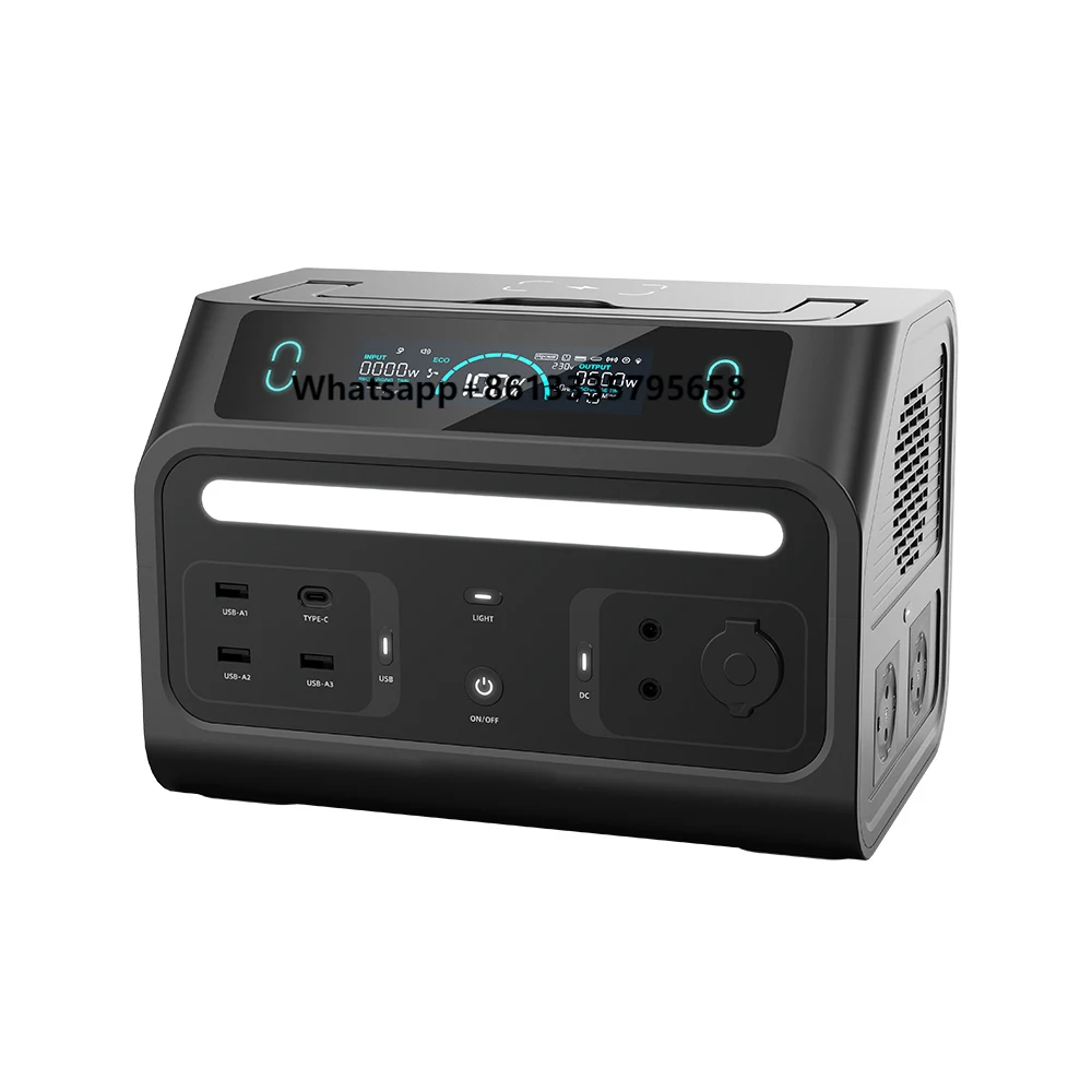 

SUNOHOO Portable Power Station 600W Solar Generator 512Wh LiFePO4 Battery with AC Outlet