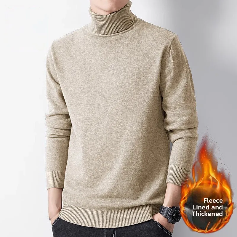 

Мужской цветной свитер с высоким воротником на подкладке Fce Bla Base irt, модный трикотаж из полиэфирного волокна Long Sve