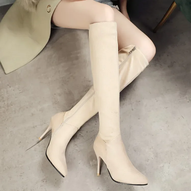 Oversize  Large size  Big Size9 10  11 12 boots women woman winter boots women women shoes botas Side zipper tapered heel