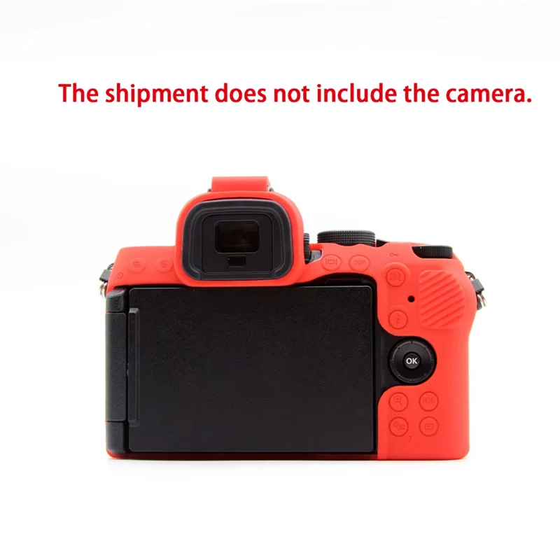 【LAST-CHANCE!】Mirrorless Camera Rubber Silicone Case Body Cover Protector Frame Skin For Nikon Z50 II Z50II Z50 Mark II Red