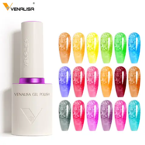Venalisa Nail Gel Polish10ml Hema TPO Free Vegan Jelly Crystal Ultra Diamond Glass Effect Semi Permanent Soak Off UV LED Varnish