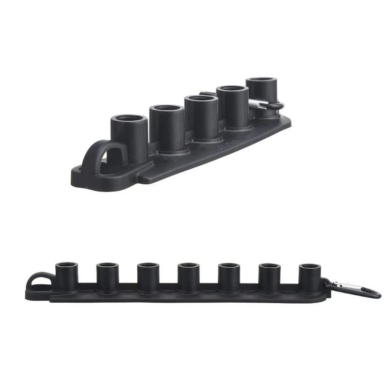 Fan-shaped Pressure Washer Nozzle Holder, Holds 5 / 7 Nozzle Tips（Black） Dropshipping