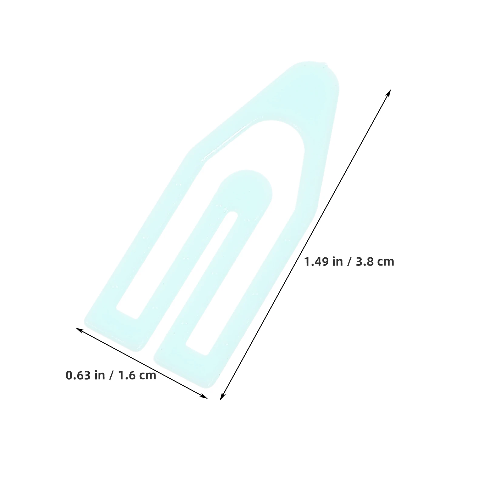

60pcs Clips Small Plastic Document ganizer Office School Supplies Non Deform Decorative Paper Clip Easy Use