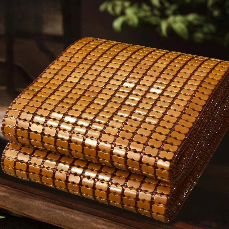 Summer classic mahjong mat 1.8 meters double bed bamboo mat bamboo mat foldable
